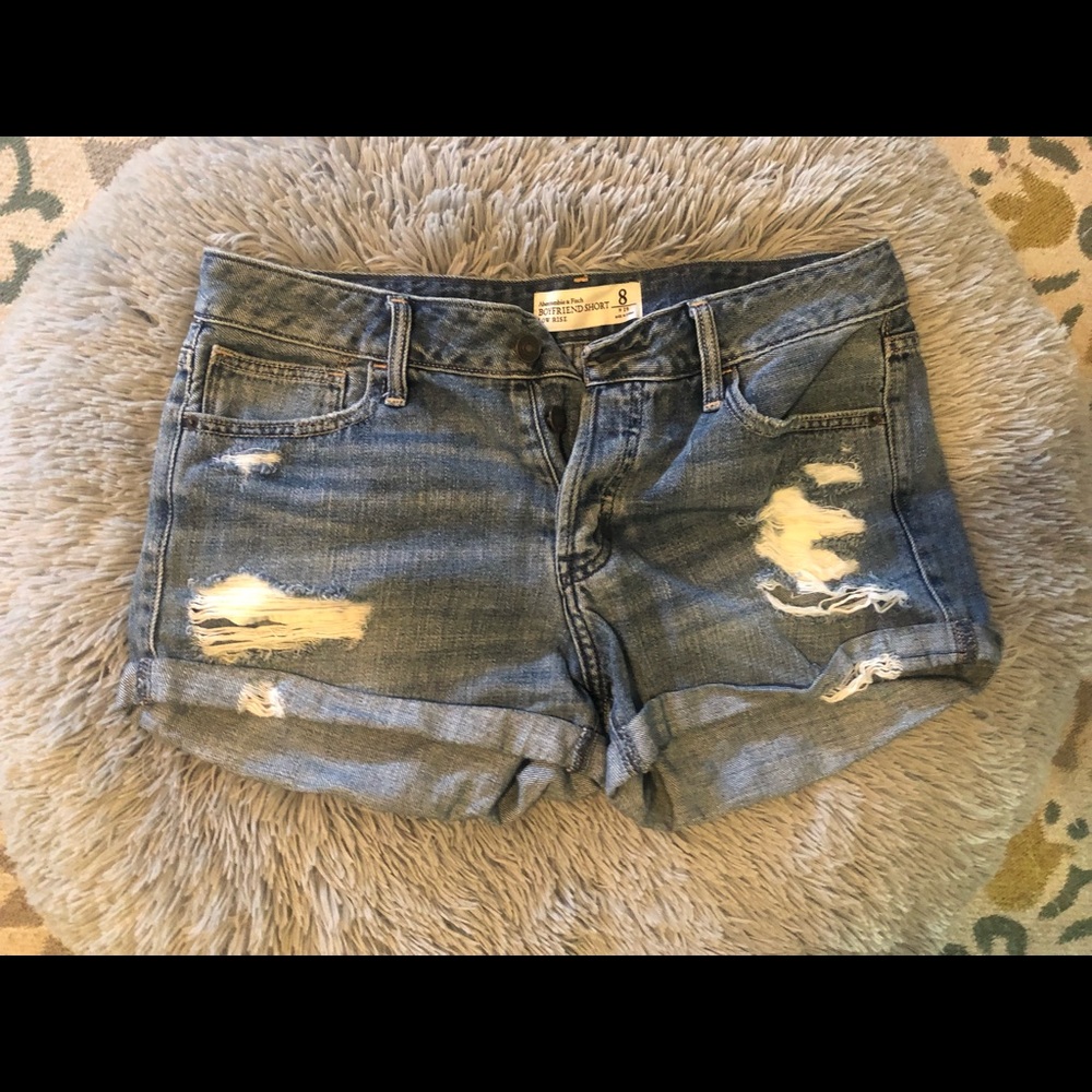 Abercrombie & Fitch Boyfriend LowRise Denim Shorts